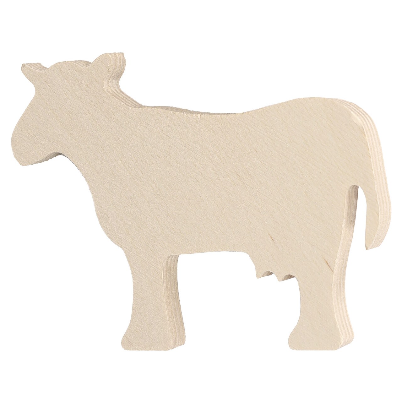 Good Wood By Leisure Arts Shape Cow 5.38"X 4.13", Wooden Shapes, Wood Shapes, Wooden Shapes Wall Decor, Large Small Shapes For Crafts